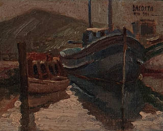 Milton Dacosta - Barcos no cais