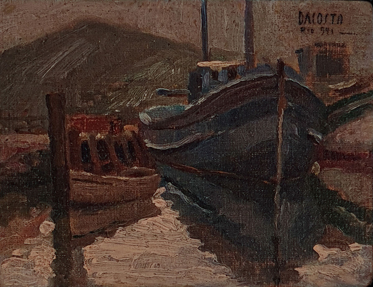 Milton Dacosta - Barcos no cais