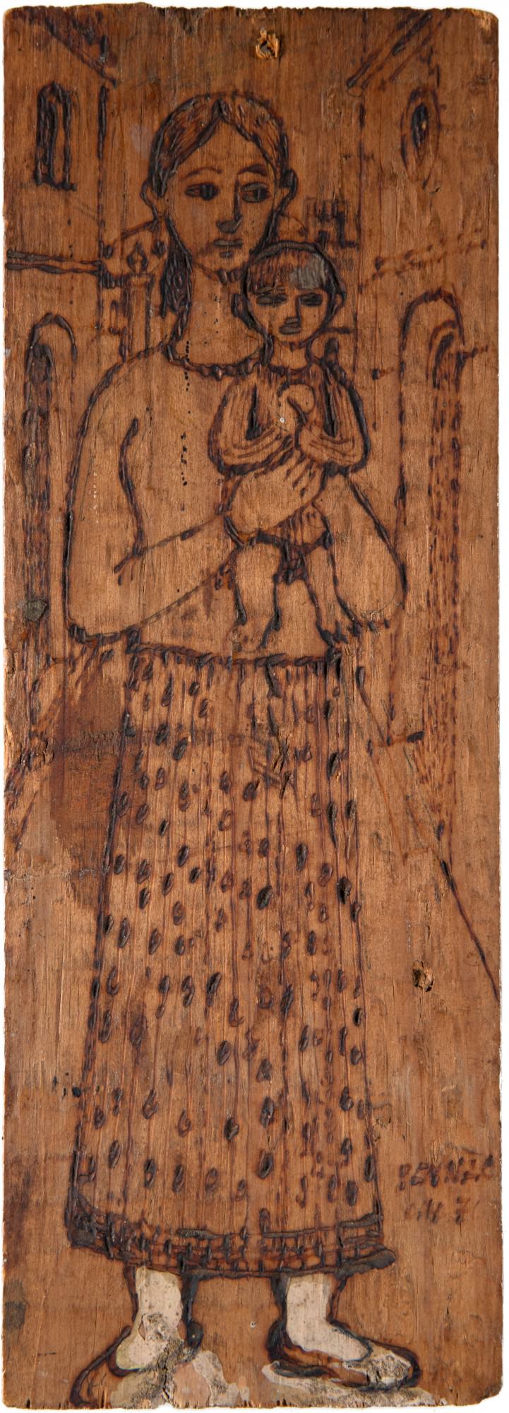 Figura feminina com criança