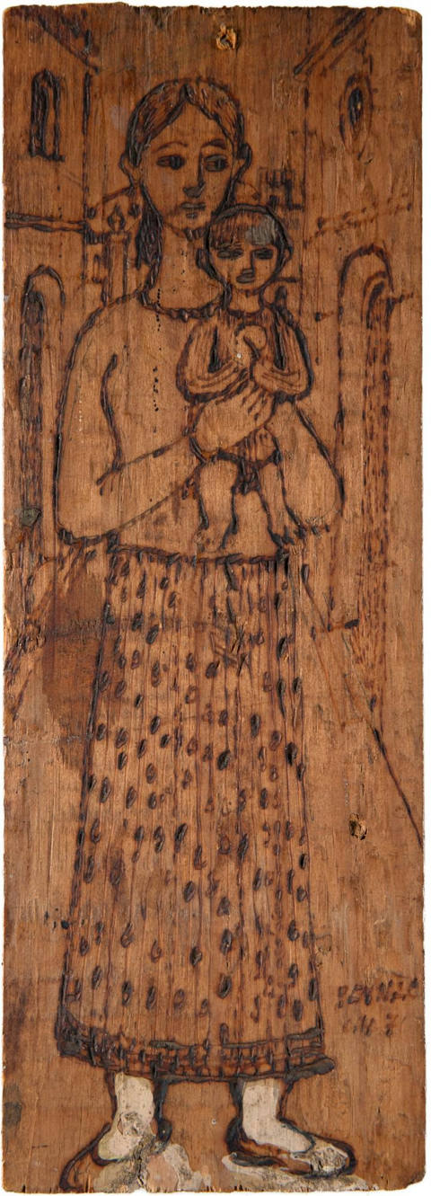 Figura feminina com criança