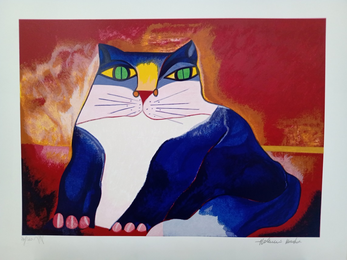 Aldemir Martins - Gato Azul