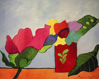 Aldemir Martins - Vaso com flores