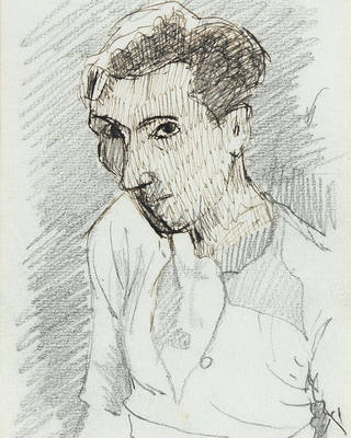 Aldo Bonadei - Estudo para Autorretrato