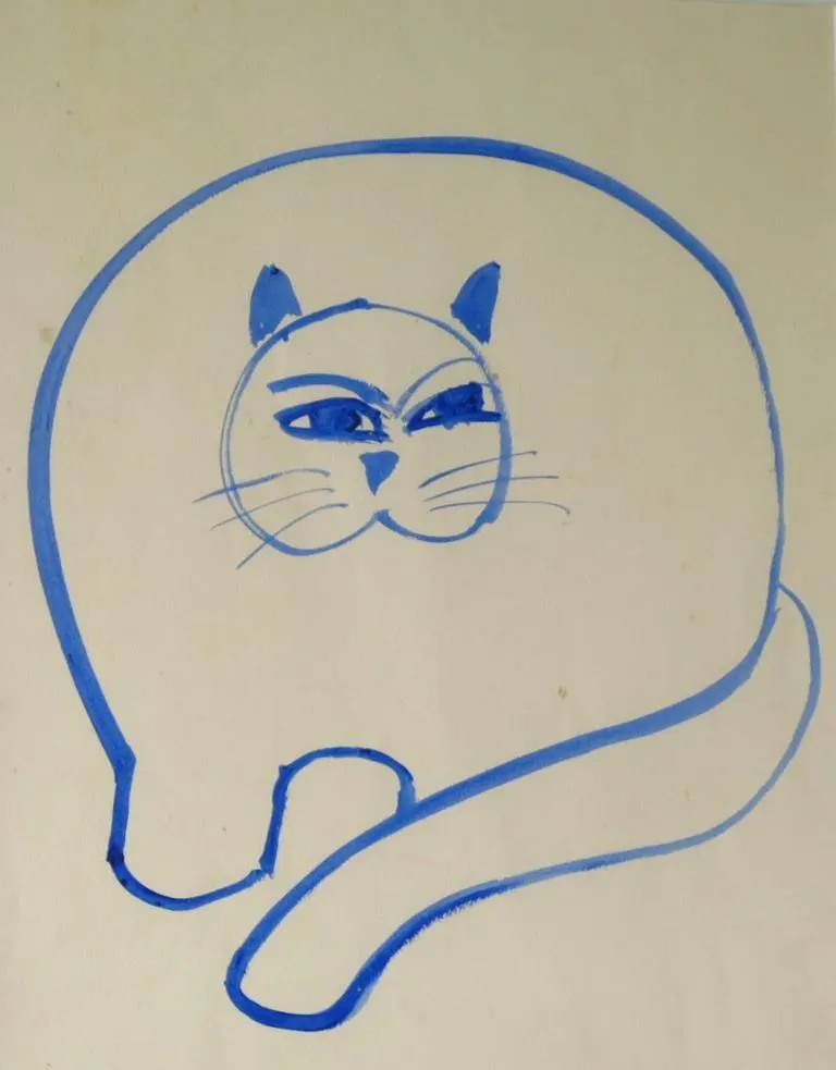 Aldemir Martins - Gato Azul