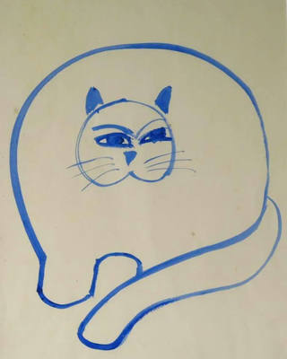 Aldemir Martins - Gato Azul