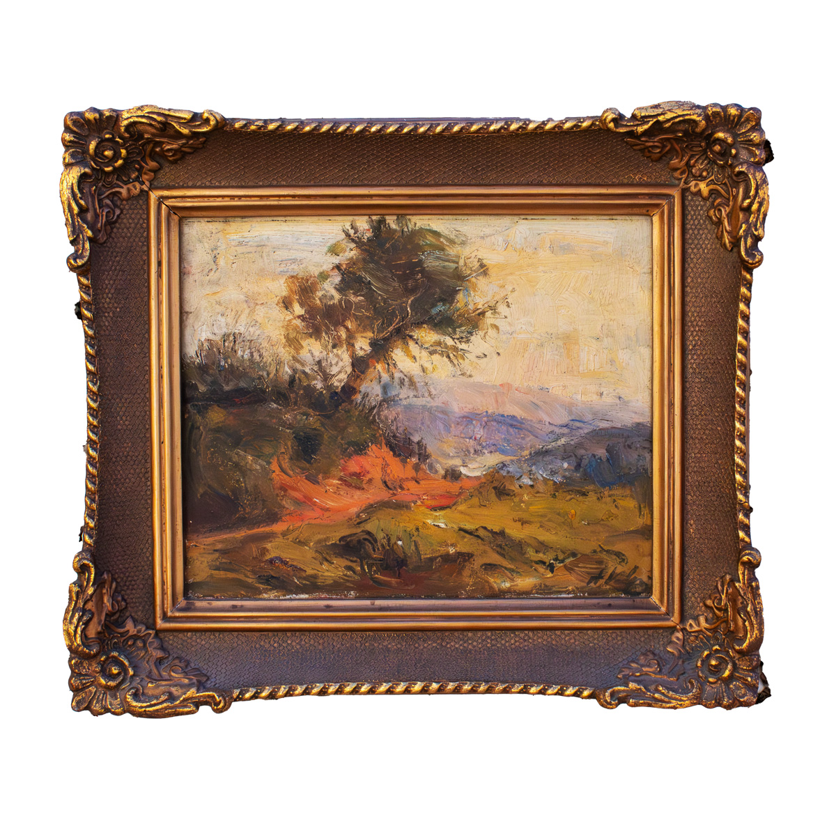 Alfredo Volpi - Paisagem ao entardecer nos arredores de São Paulo