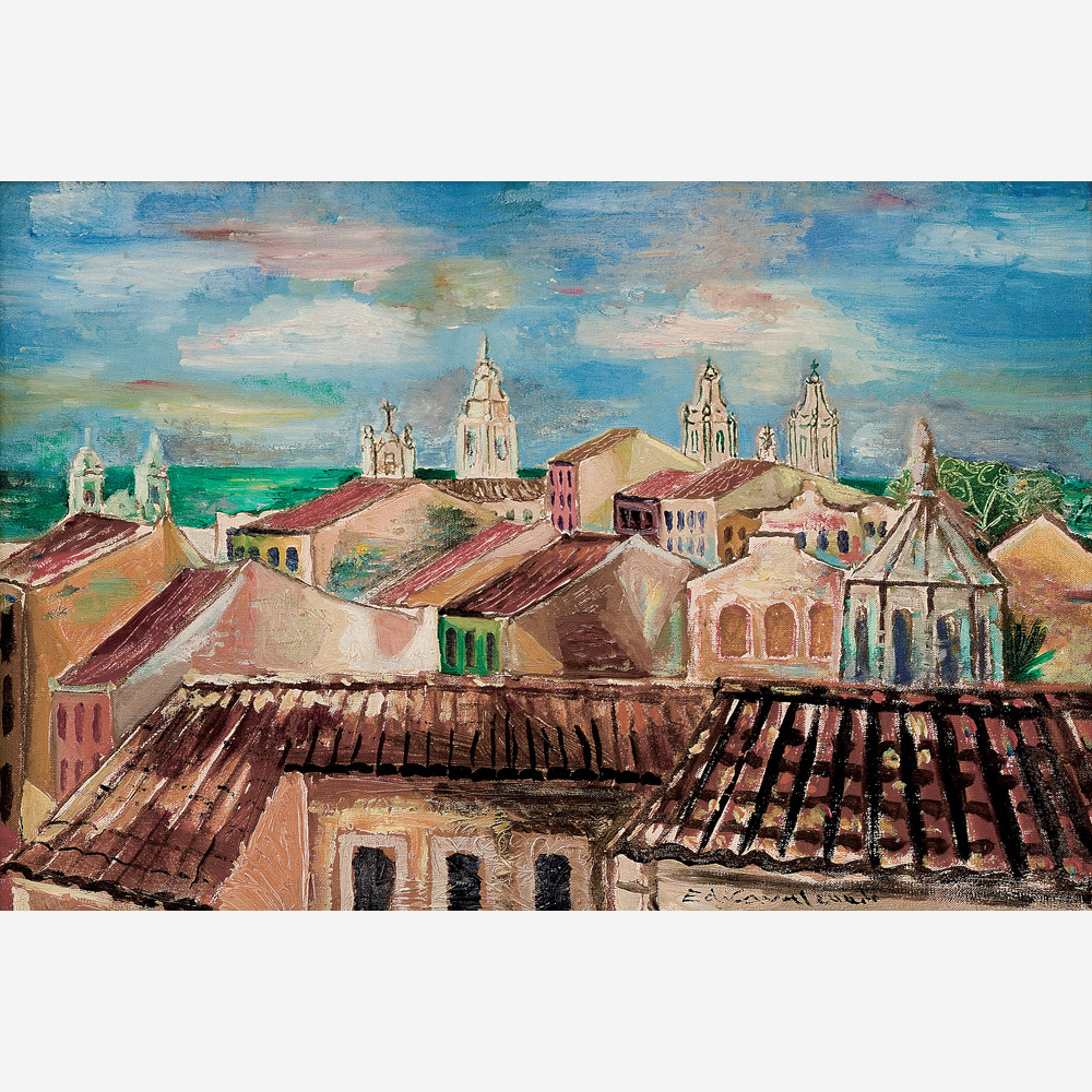 Emiliano di Cavalcanti - Telhados do Recife