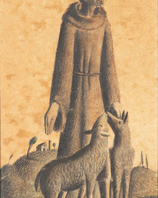 Fulvio Pennacchi - São Francisco com Ovelhas