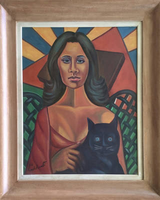 Emiliano di Cavalcanti - Mulata com Gato