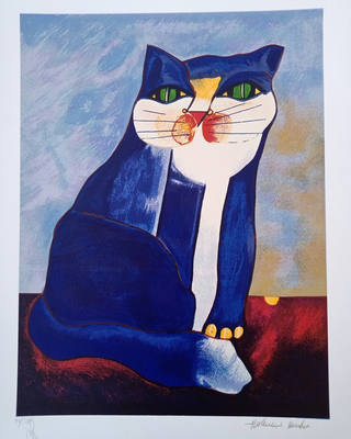 Aldemir Martins - Gato Azul