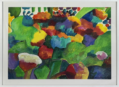 Paisagem com flores