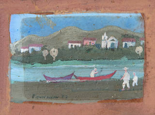 Fulvio Pennacchi - Aldeia com Pescadores