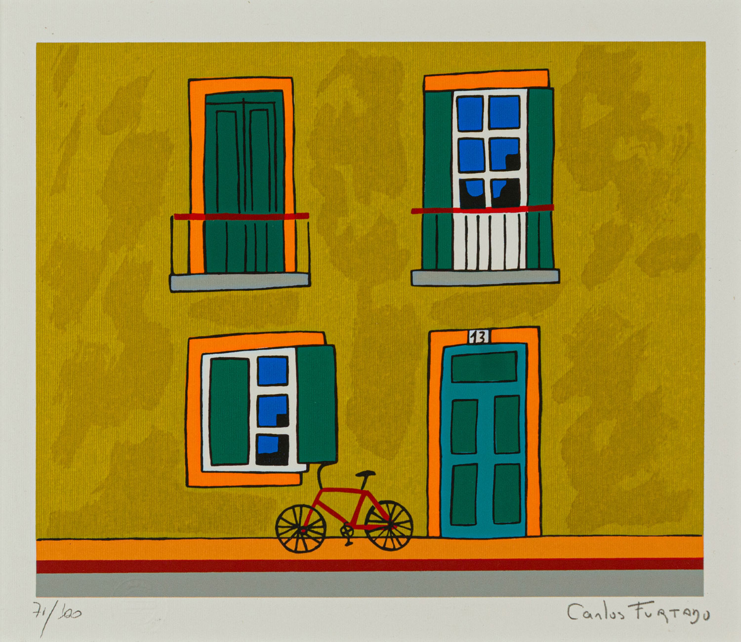 Fachada ocre