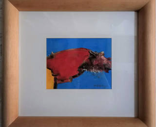 Manabu Mabe - Mancha com fundo azul