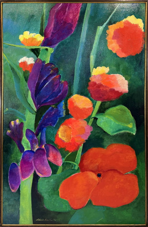 Flores, folhas e ramos