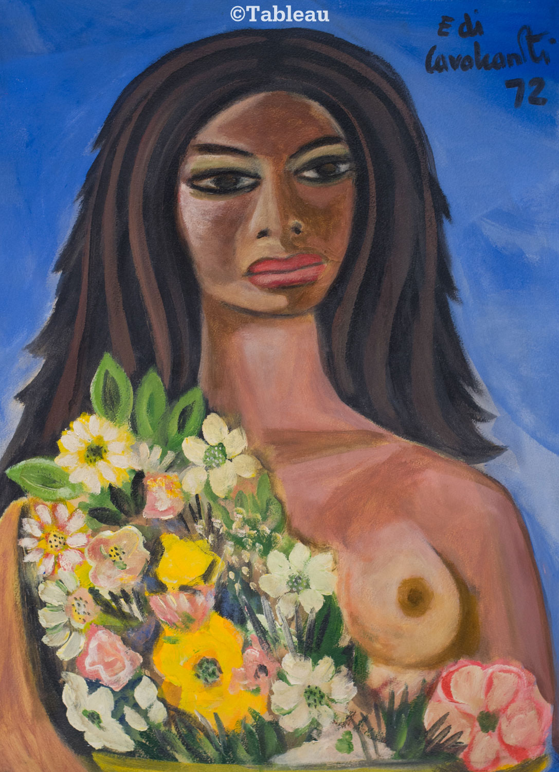 Emiliano di Cavalcanti - Mulata com flores