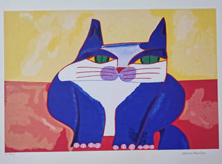 Aldemir Martins - Gato Azul