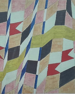 Alfredo Volpi - Bandeirinhas com mastro