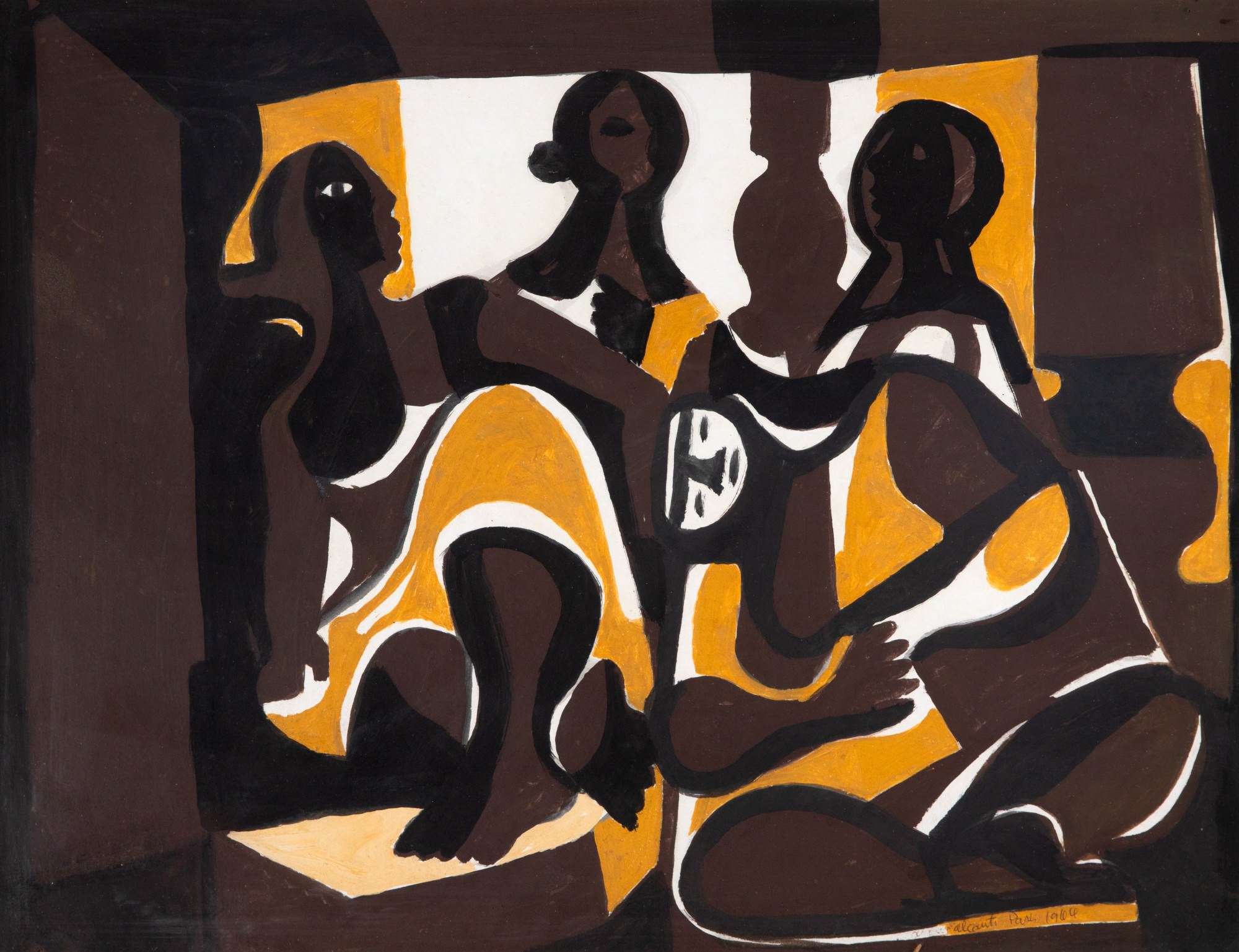Quatro Figuras na contra luz