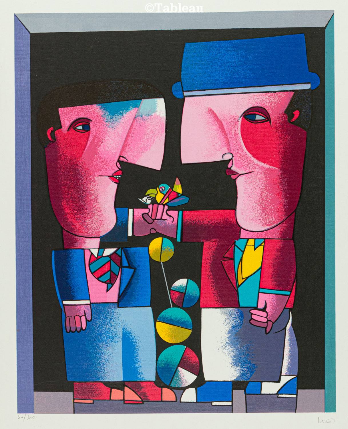 Figuras com pássaro