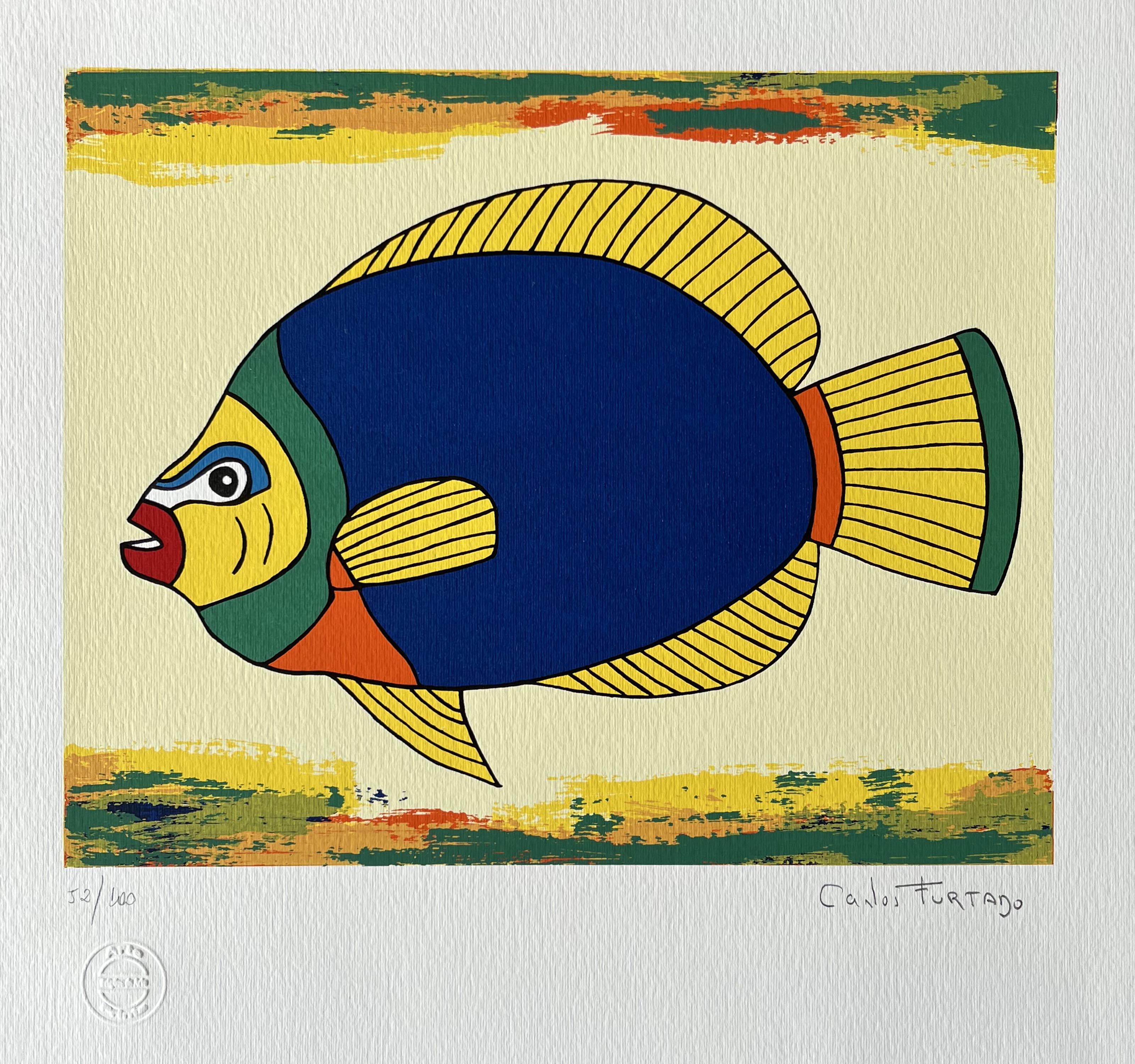 Peixe VIII (Azul e Amarelo)