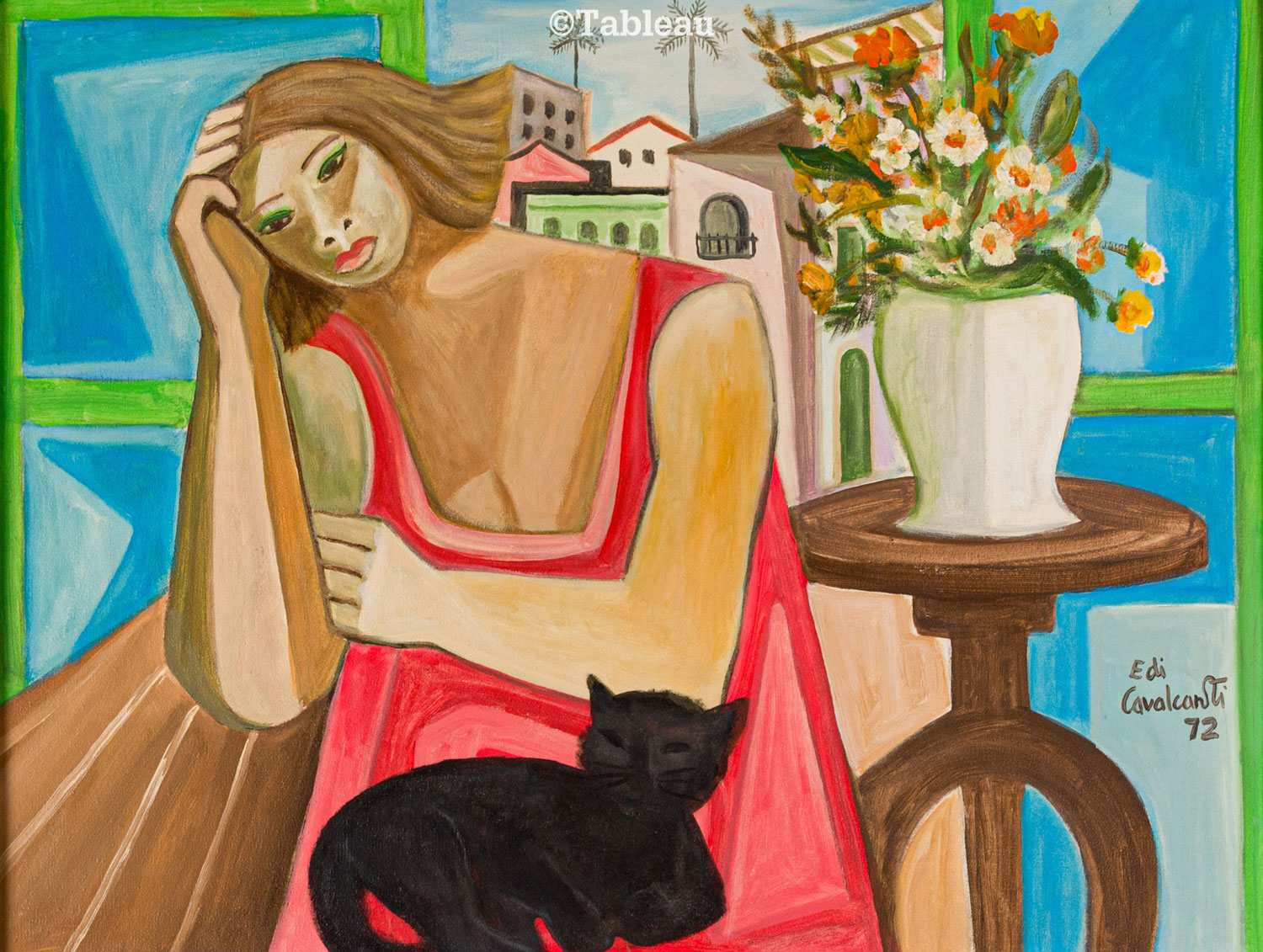 Emiliano di Cavalcanti - Retrato de Ivette