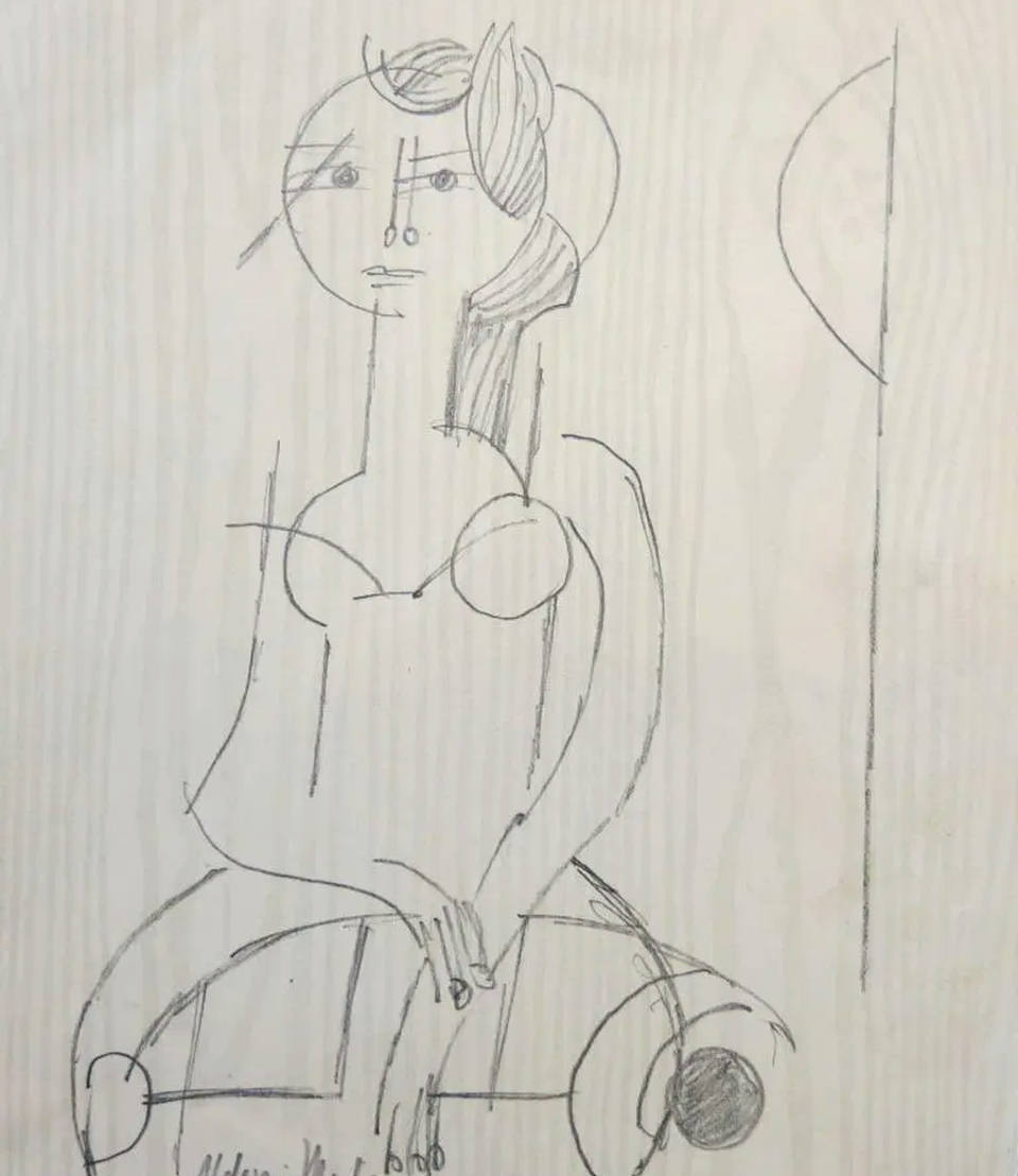 Aldemir Martins - Mulher Rendeira