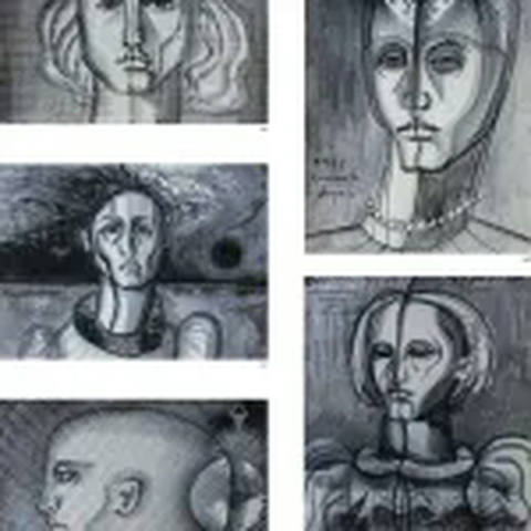 Conjunto de 5 Desenhos