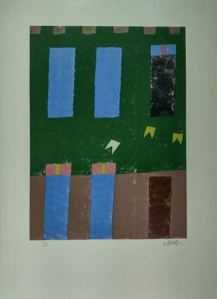 Alfredo Volpi - Fachada com bandeirinhas