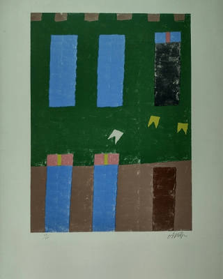 Alfredo Volpi - Fachada com bandeirinhas