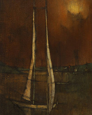 Inos Corradin - Marinha com Barcos