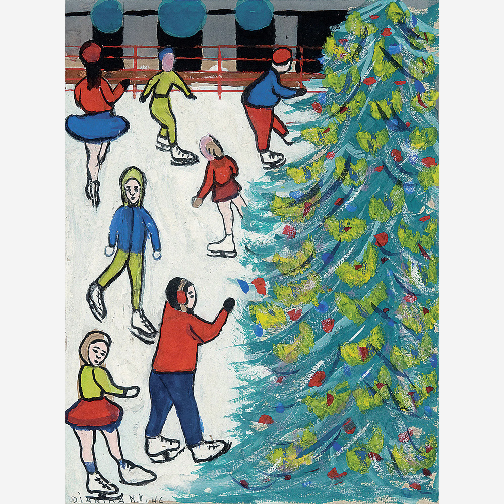 Patinadores no Natal