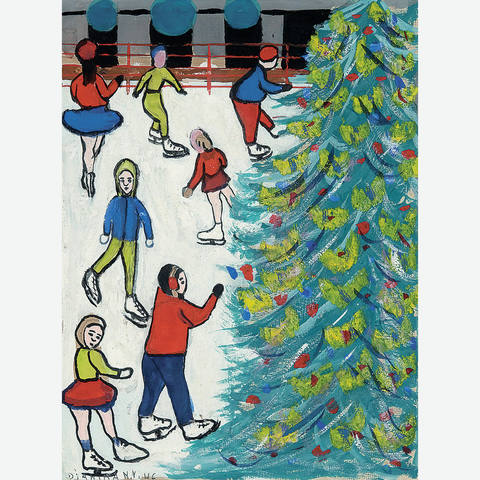 Patinadores no Natal