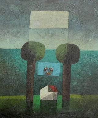 Inos Corradin - Paisagem com duas àrvores