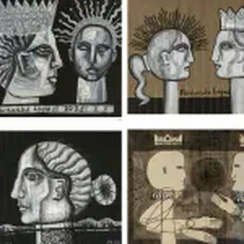 Conjunto de 4 Desenhos