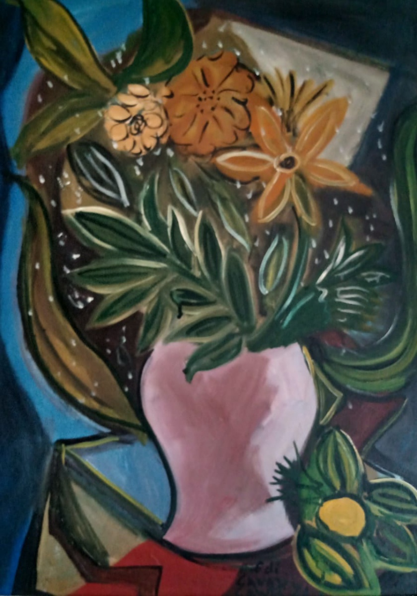 Emiliano di Cavalcanti - Vaso com flores
