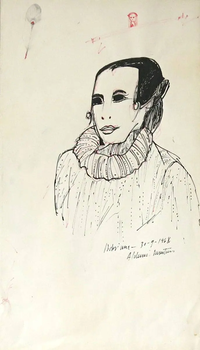 Aldemir Martins - Figura feminina