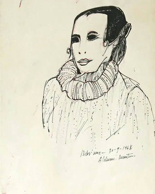 Aldemir Martins - Figura feminina