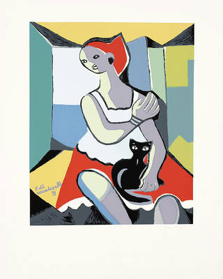 Emiliano di Cavalcanti - Mulher e Gato