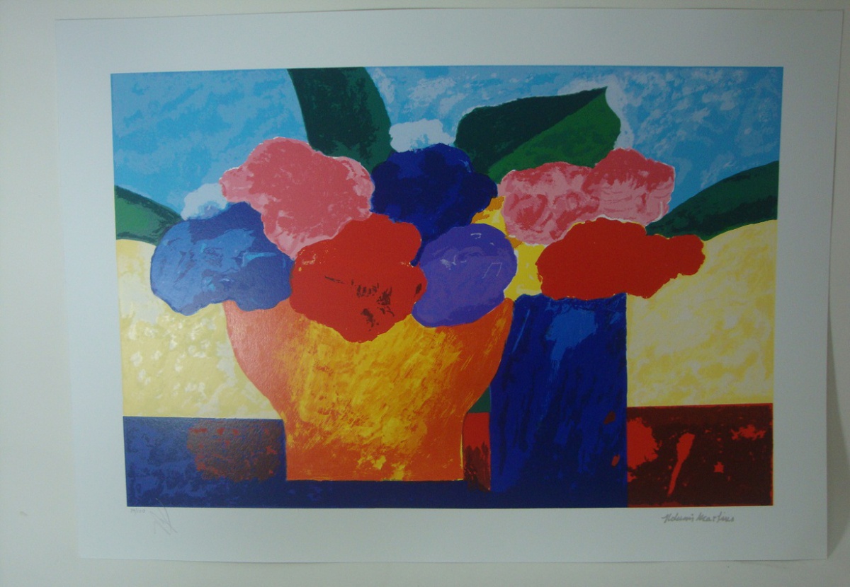 Aldemir Martins - Vasos com flores