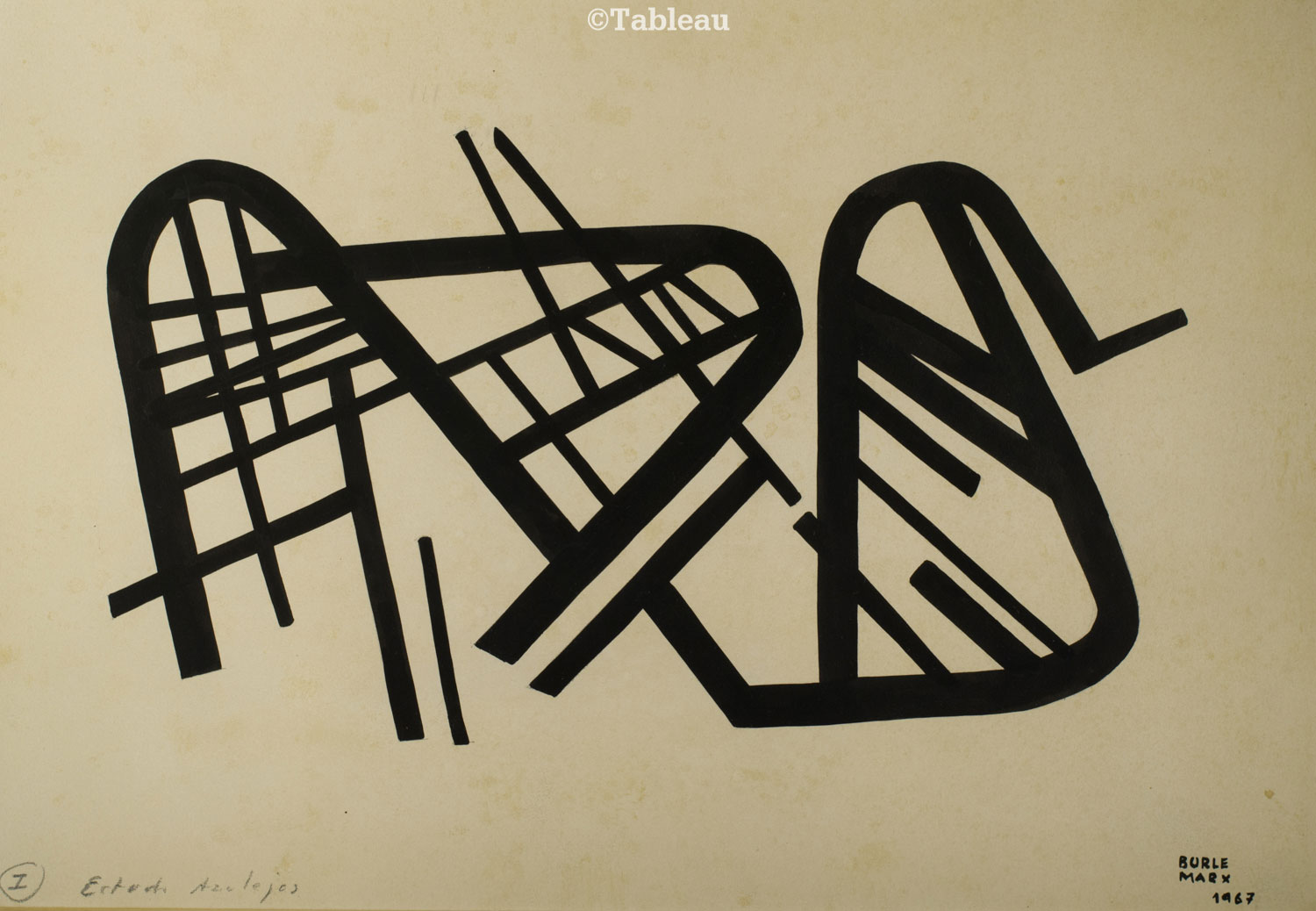 Roberto Burle Marx - Estudo azulejos I