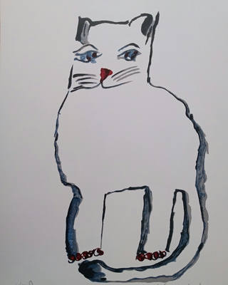 Aldemir Martins - Gato Branco