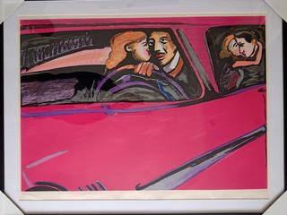 Rubens Gerchman - Casais no carro rosa
