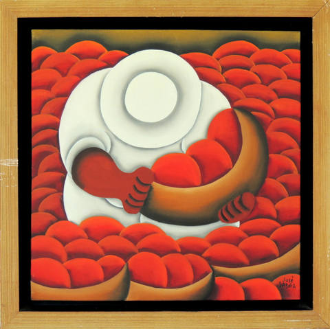 José Sabóia – Colheita – Ast – 30 X 30 cm