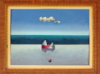 Inos Corradin - Nuvens e Barcos na Praia