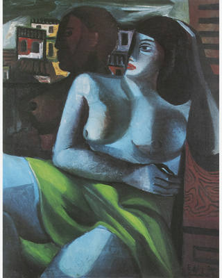 Emiliano di Cavalcanti - Mulata Azul, década de 40