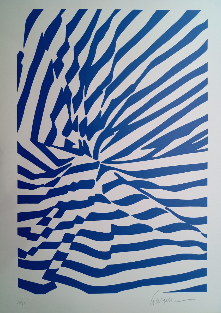 Tecido azul