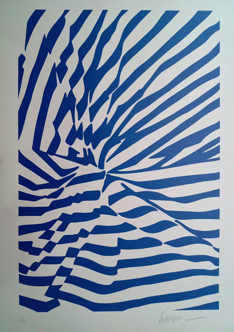 Tecido azul