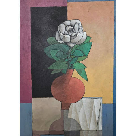 Rosa de dia, branca, nupcial
