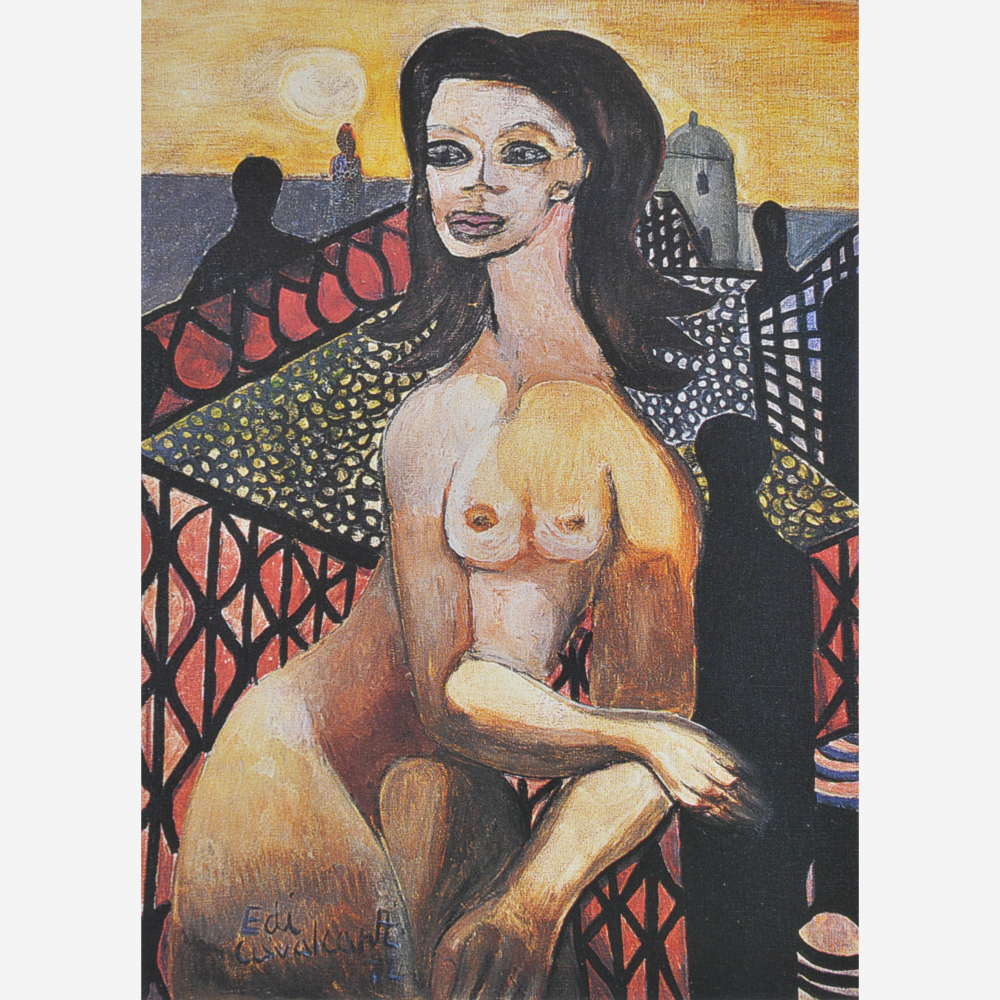 Emiliano di Cavalcanti - Mulher na Sacada